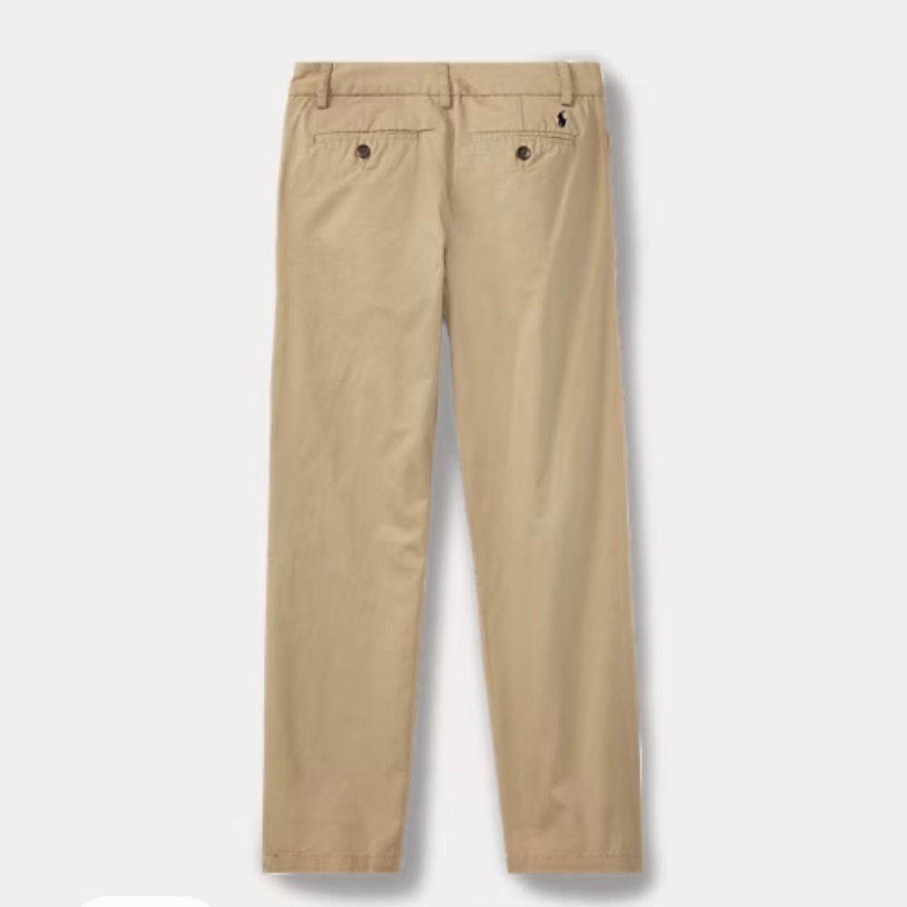 Ralph Lauren Youth16 Straight FitFlex AbrasionTwill Khaki PantWrinkle-Resistant - Picture 2 of 9